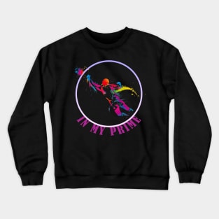 colour full footballer in my prime goal keeper Crewneck Sweatshirt